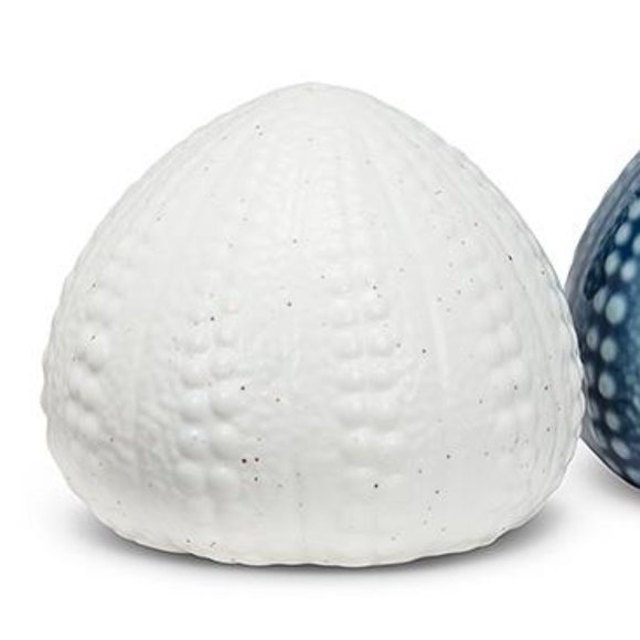 Coastal Ball Urchin Nautical Porcelain Salt & Pepper Shakers - Picture 3 of 5